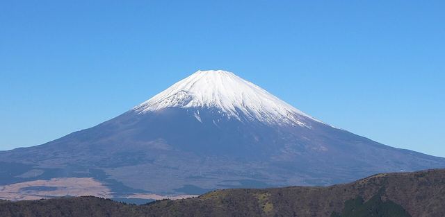 Views of Mount Fuji from Ōwakudani